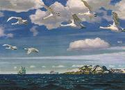 Arkady Rylov In the Blue Expanse china oil painting artist